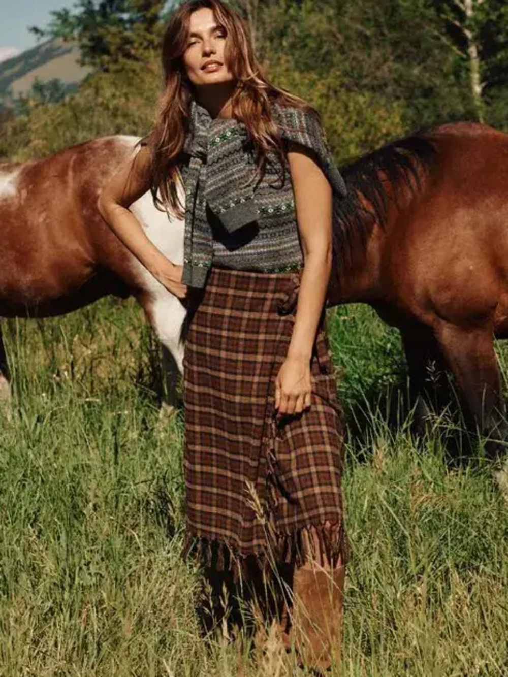 Doen Heirloom Saskia Skirt in Cornwall Plaid